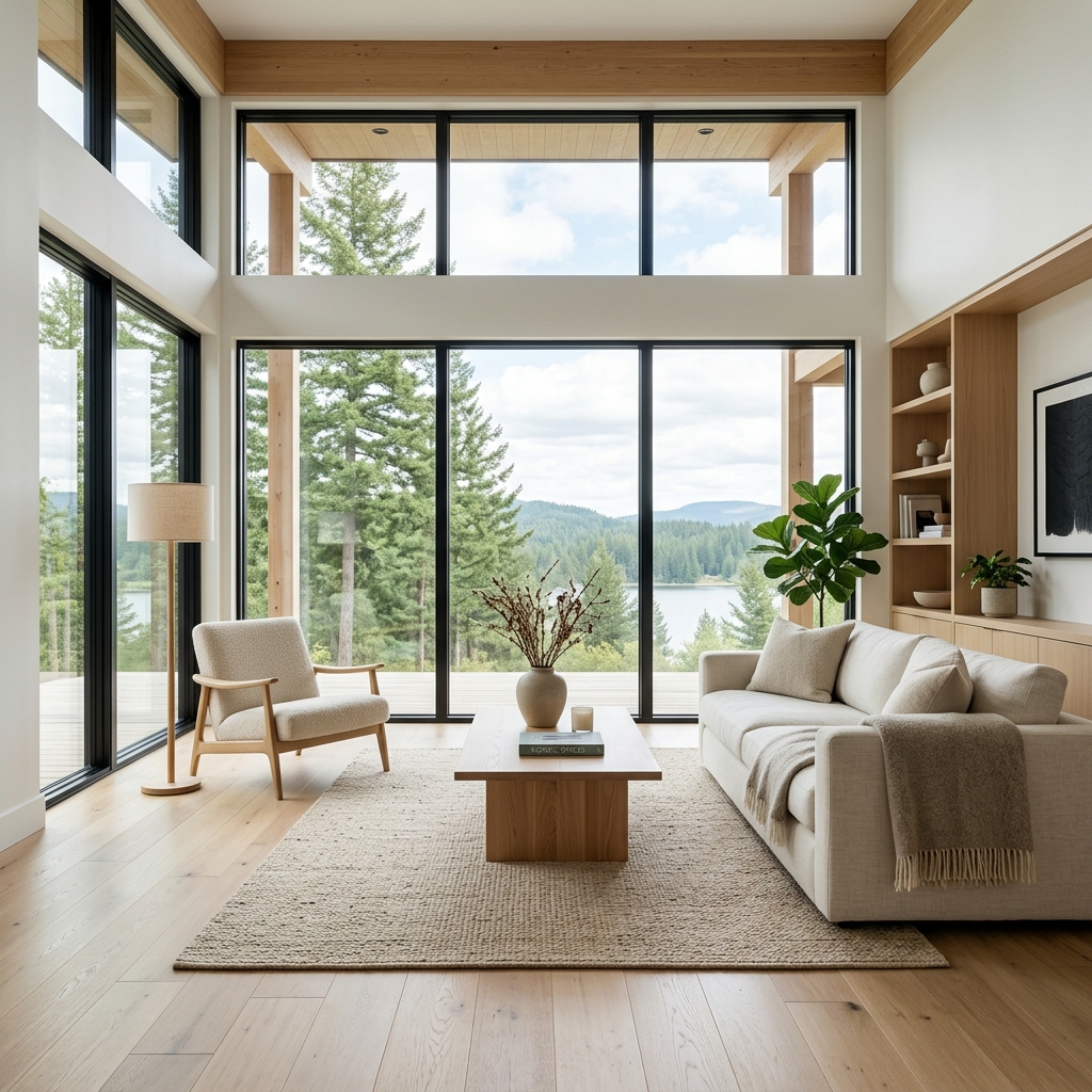 Spotless modern Nordic interior background